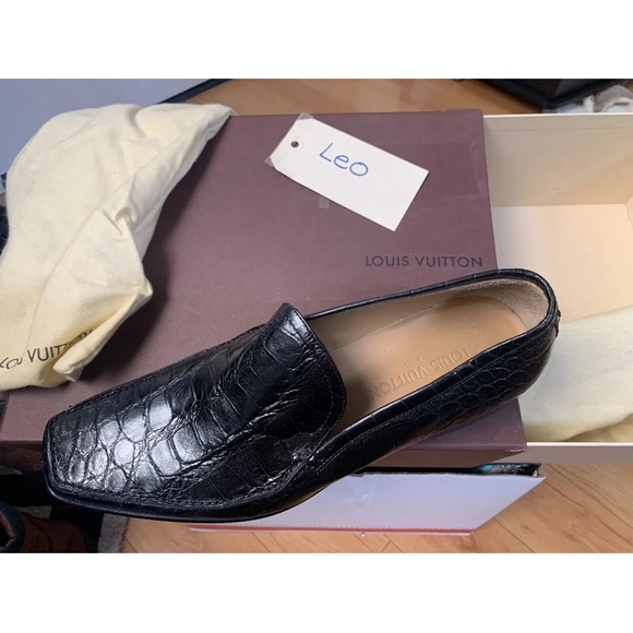 Louis Vuitton Black Crocodile Loafers 10 Harry Connick Jr Will&Grace S6 Ep5 - Picture 6 of 11